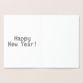 カスタマイズ新年 箔カード (内部)