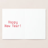 カスタマイズ新年 箔カード (内部)