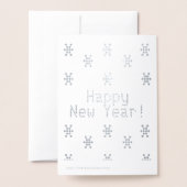 カスタマイズ新年 箔カード (裏面封筒付き)