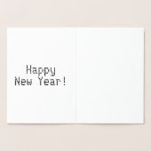 カスタマイズ新年 箔カード (内部)