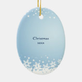 カスタマイズ日付を記入されるクリスマスの物語のルーク2のクリスチャン セラミックオーナメント (裏面)