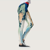 カスタマイズ日本の可能なウッドブロックプリントレギンス レギンス (右)