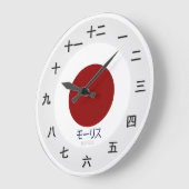 カスタマイズ日本の可能なタイムピース ラージ壁時計 (傾斜)