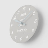 カスタマイズ時計 ラウンド壁時計 (傾斜)