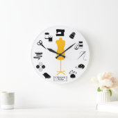 カスタマイズ時計 ラージ壁時計 (ホーム)