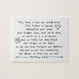 カスタマイズ書き聖書聖句祈りの言葉 ジグソーパズル