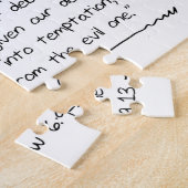 カスタマイズ書き聖書聖句祈りの言葉 ジグソーパズル (側面)