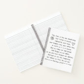 カスタマイズ書き聖書聖句祈りの言葉 ノートブック (内部)