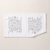カスタマイズ書き聖書聖句祈りの言葉 ハンドタオル (ハンドタオル)