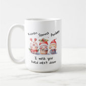 カスタマイズ最高のお隣に住んで下さい コーヒーマグカップ (左)