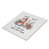 カスタマイズ最高のお隣に住んで下さい タイル (側面)