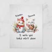 カスタマイズ最高のお隣に住んで下さい ポストカード (正面)