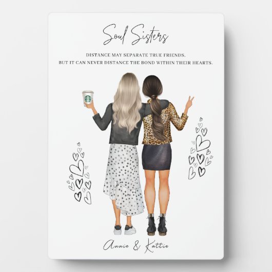 カスタマイズ最高の友クリスマスプリントプラーク フォトプラーク (正面)