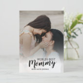 カスタマイズ最高のMommy Photo 招待状 (スタンド正面)