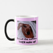 カスタマイズ朝の顔写真- モーフィングマグカップ (左)