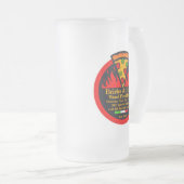 カスタマイズ木焚きピザレストランプロモ フロストグラスビールジョッキ (正面右)