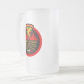 カスタマイズ木焚きピザレストランプロモ フロストグラスビールジョッキ (正面左)