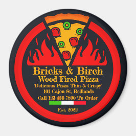 カスタマイズ木焚きピザレストランプロモ マグネット