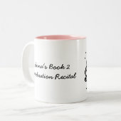 カスタマイズ棒の姿のバイオリンプレーヤーのマグ ツートーンマグカップ (正面左)