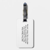 カスタマイズ棒の姿のバイオリンプレーヤーの荷物のラベル ラゲッジタグ (裏面縦)