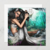 カスタマイズ正方形の招待状- 招待状 (正面/裏面)