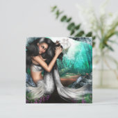 カスタマイズ正方形の招待状- 招待状 (スタンド正面)