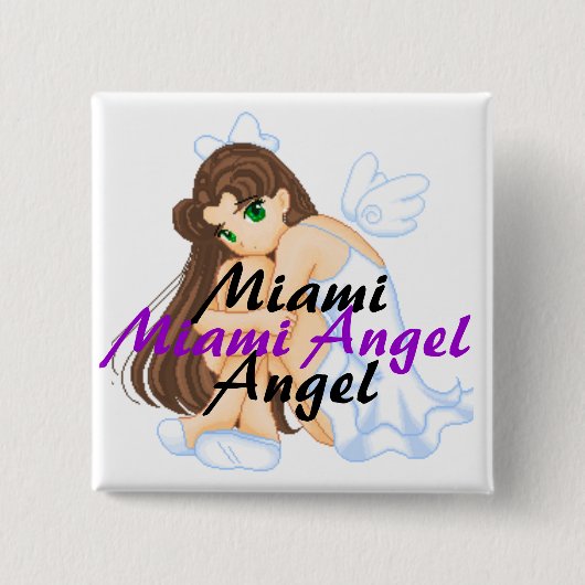 カスタマイズ正方形ボタン- 缶バッジ (正面)