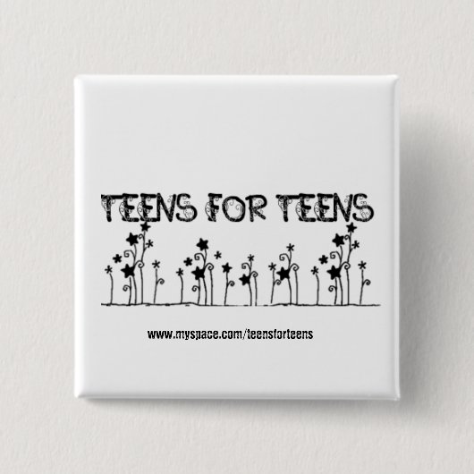 カスタマイズ正方形ボタン- 缶バッジ (正面)