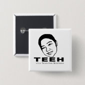 カスタマイズ正方形ボタン- 缶バッジ (正面&裏面)