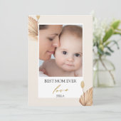 カスタマイズ母の日フローラフラットカード サンキューカード (スタンド正面)