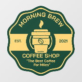 カスタマイズ汎用コーヒーショップビジネスフロント ウィンドウサイン (シート)