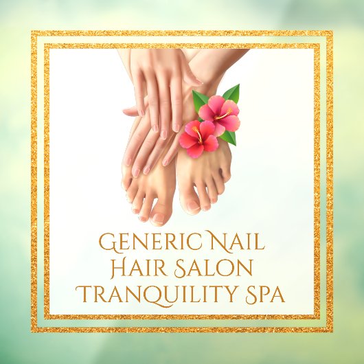 カスタマイズ汎用ネイルヘアサロントランクィリティスパ ウィンドウサイン (シート3)