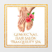 カスタマイズ汎用ネイルヘアサロン トランクィリティ スパ  ウィンドウサイン (シート)