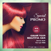 カスタマイズ汎用ヘアサロンカラーセールプロモ ウィンドウサイン (シート3)