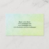 カスタマイズ泡の両側 名刺 (裏面)