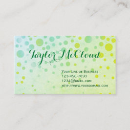 カスタマイズ泡の両側 名刺