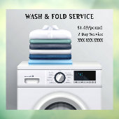 カスタマイズ洗濯及び折りサービス ウィンドウサイン (シート3)
