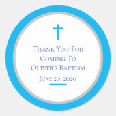 カスタマイズ洗礼用シール ラウンドシール (正面)