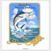 カスタマイズ海スポーツ魚釣りチャーターボートブシン シール (シート)