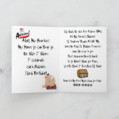 カスタマイズ海賊誕生日の招待 招待状 (内部)