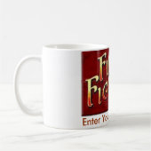 カスタマイズ消防士の勤務中のマグ- コーヒーマグカップ (左)