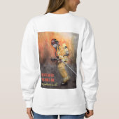 カスタマイズ消防士の番号で！ スウェットシャツ (裏面)