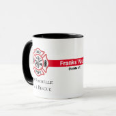 カスタマイズ消防士 マグカップ (正面左)