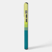 カスタマイズ淡い色の可能なライムイエローグリーンカラーブロック iPhoneケース (左側面)