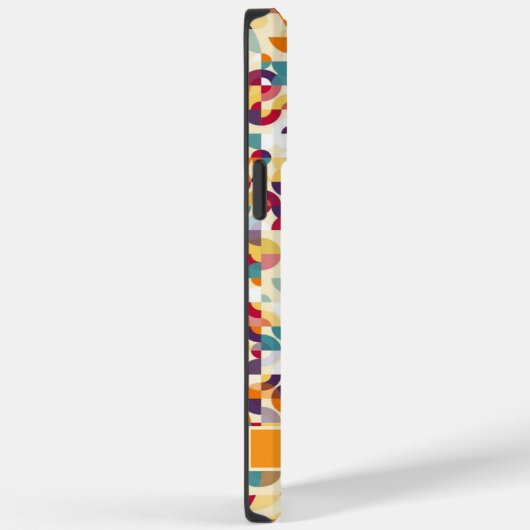 カスタマイズ淡い色の可能な黄色のオレンジ色の幾何学的 Case-Mate iPhoneケース (裏面 / 右)