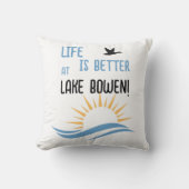 カスタマイズ湖の名前 クッション (正面)
