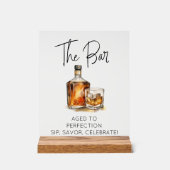 カスタマイズ澄ん可能なアクリルウイスキーバー標識 アクリルサイン (正面)