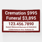 カスタマイズ火葬 横断幕 (横)