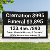 カスタマイズ火葬 横断幕 (外側)