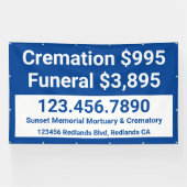 カスタマイズ火葬 横断幕 (横)